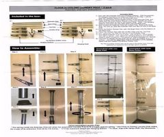 Temporary Laundry Poles Floor to Ceiling
