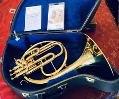 Rare Beautiful Orsi Italian Concert Mellophone Professionally Serviced