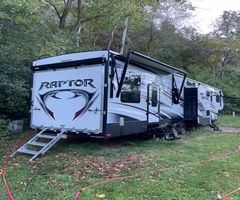 Keystone raptor toy hauler camper