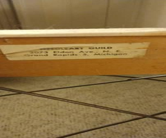 Portable Quilting guild rack for sewing quilts