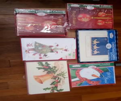 25- BOXES OF CHRISTMAS  / HOLIDAY CARDS PLUS ENVELOPES.... CHECK OUT M