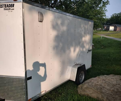 6x12 v nose box trailer