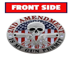 Silver-Plated 2A Gun Permit Coin