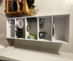 5-Shelf Bookcase in White