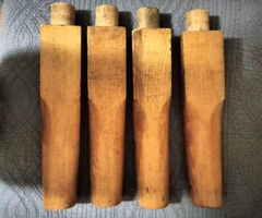 SET of 4 OAK BUTCHER BLOCK FARM TABLE LEGS