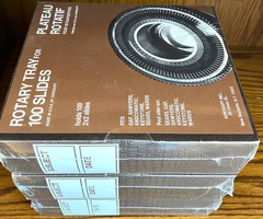 Three Brand New Unopened Vintage Rotary Slide Trays  100 Slides Each