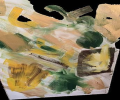 'Emerging Rage' Abstract Oil Painting