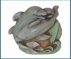 HARMONY KINGDOM Merry-go-Round (Dolphins) Figurine*