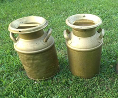 old milk cans - smaller