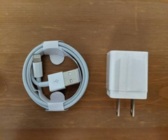 New Apple iPhone Lightning to USB Cable w USB Power Adapter Charger