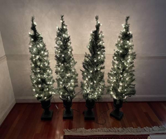 Outdoor Holiday/Christmas style Garden Trees with Lights
