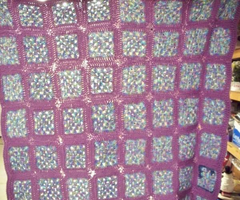 Lavender Afghan (handmade)