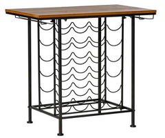 HOMCOM 28" Industrial Style 6-Tier 24 Bottle Wine Rack w/ Tabletop NEW