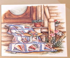 3 WATERCOLORS BY PAULA VAUGHAN FRAMED SIGNED AND NUMBERED PRINTS