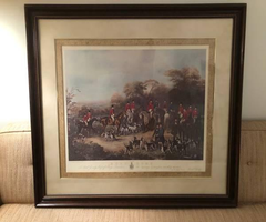 English hunt scene print
