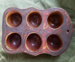 Redware Muffin Pan