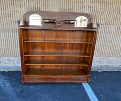 Antique Solid Oak Open Bookshelves