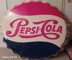 Stout Sign Co. Pepsi-Cola Metal Sign