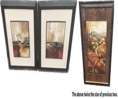 00Framed Artwork Print Painting Set Collection Moving Garage Yard Sale