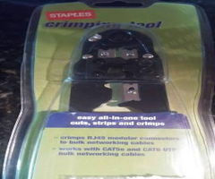 CRAMPING TOOL CUTS, STRIPS AND CRIMPS NEW