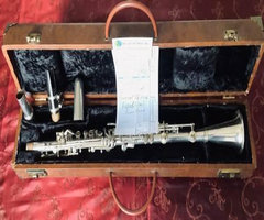Beautiful Vintage 1932 Holton Silver Metal Clarinet COMPLETE OVERHAUL