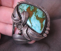 Sterling Navajo Turquoise Bracelet