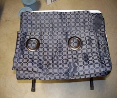 Designer Gray Shower Curtain