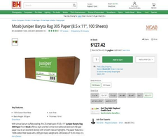 (3) Moab Juniper Baryta Inkjet paper 8.5 x 11 inches 100 sheet boxes