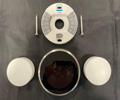 Google - Nest Learning Smart Wifi Thermostat - Stainless Steel w/2 sensors