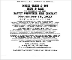 BIG Train and Toy Show Saturday Nov 18th 2023
