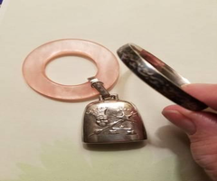 Sterling Baby Bell Bracelet Teething Ring
